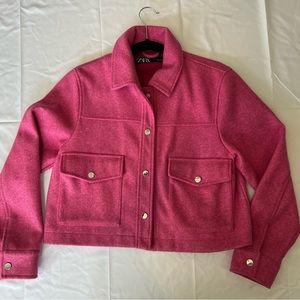 Zara Pink Warm Jacket S